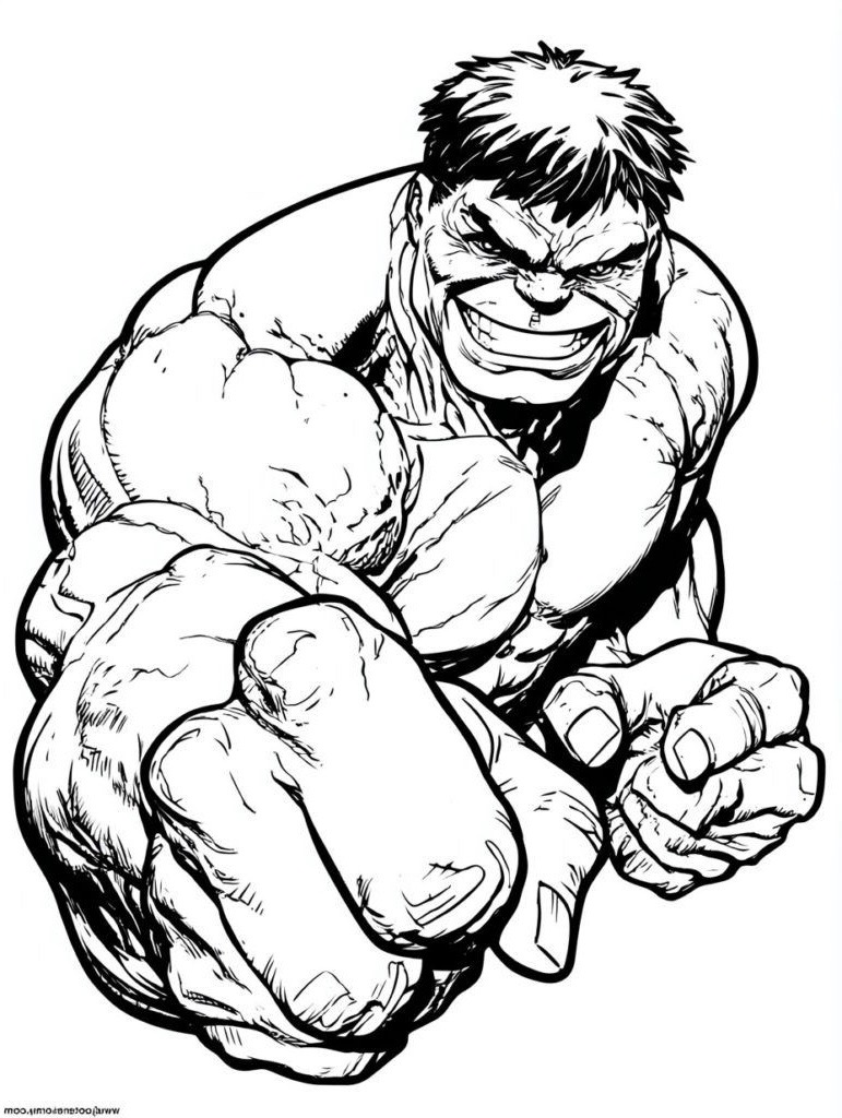 Black and white comic line drawing of a muscular character used as laser source art