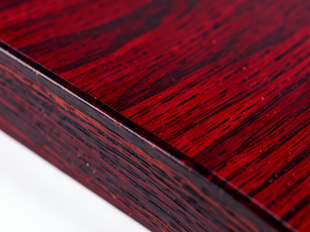 Close-up of Bloodwood hardwood grain