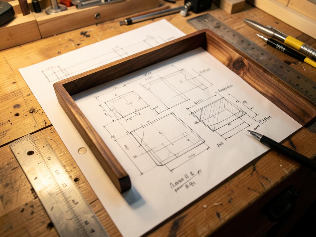 Drawing bench — step 1 of building the Counter Bread Box