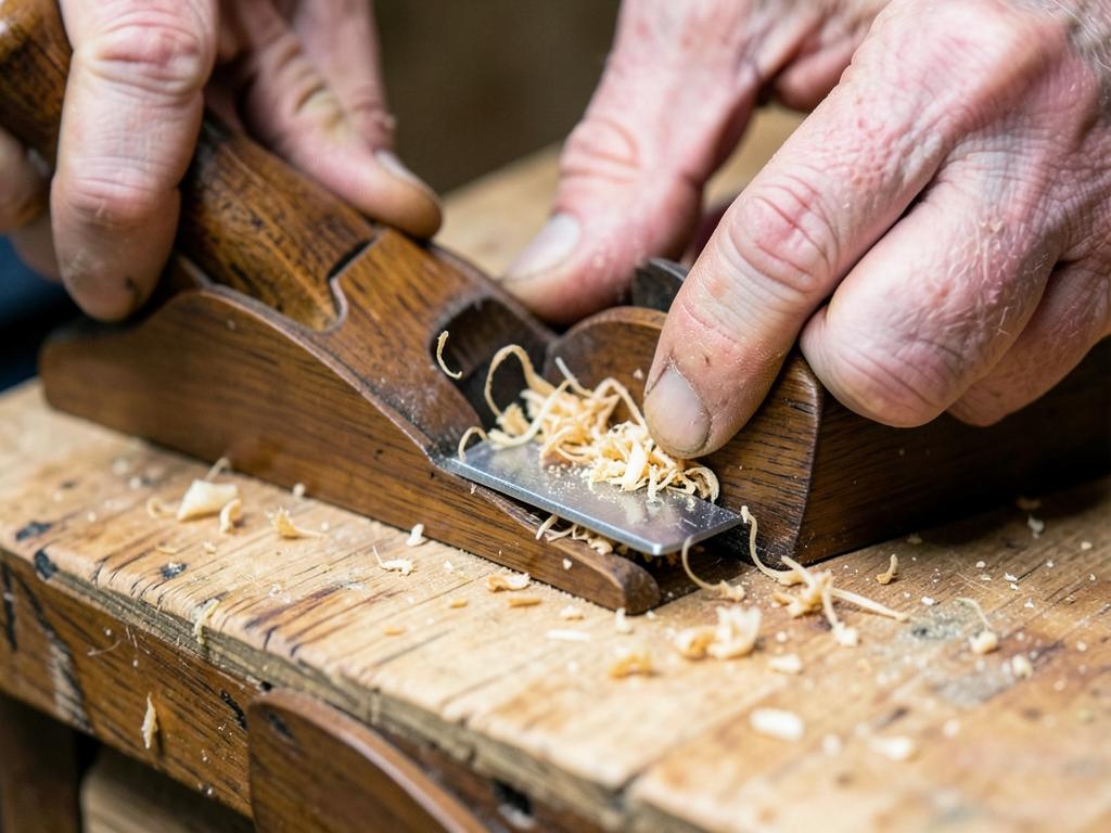 Hand plane & scraper — step 16 of building the Counter Bread Box