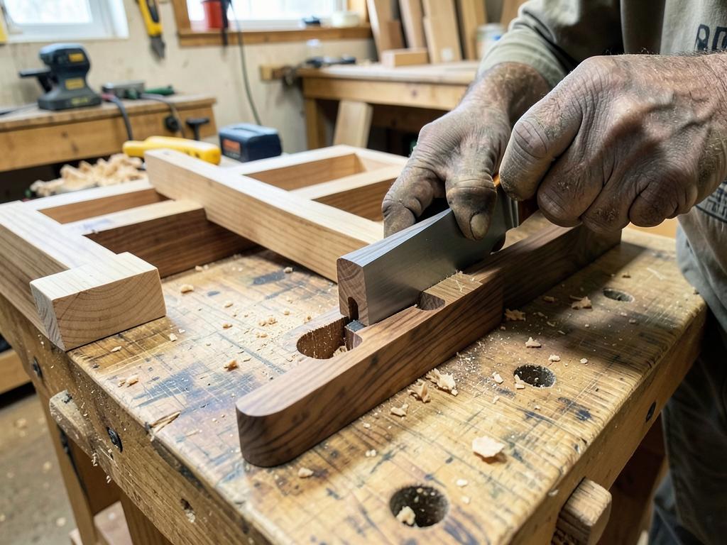 Mortiser / domino — step 11 of building the Counter Bread Box