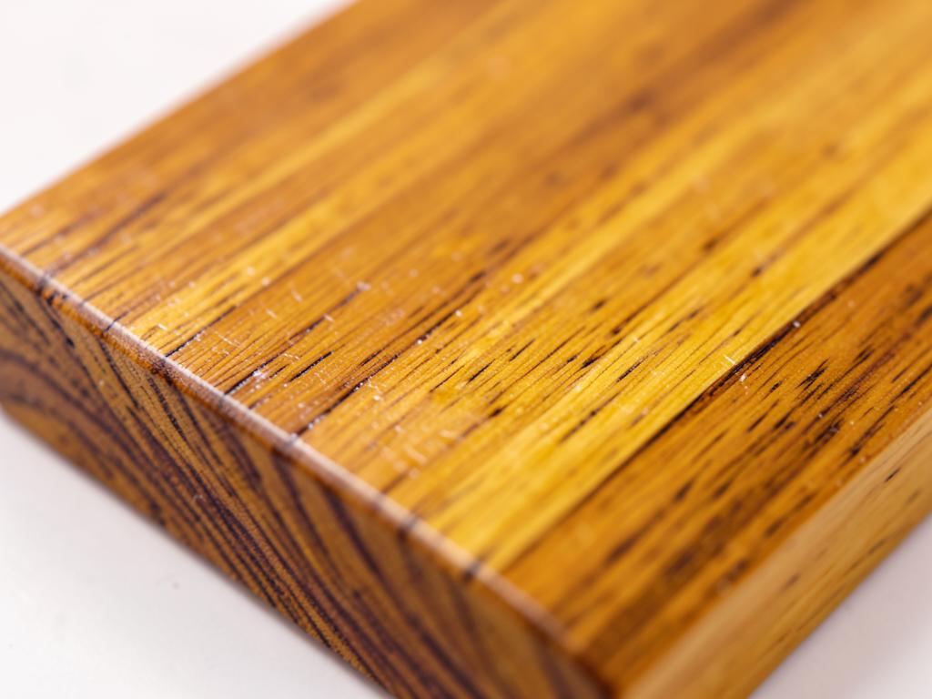 Close-up of Teak hardwood grain