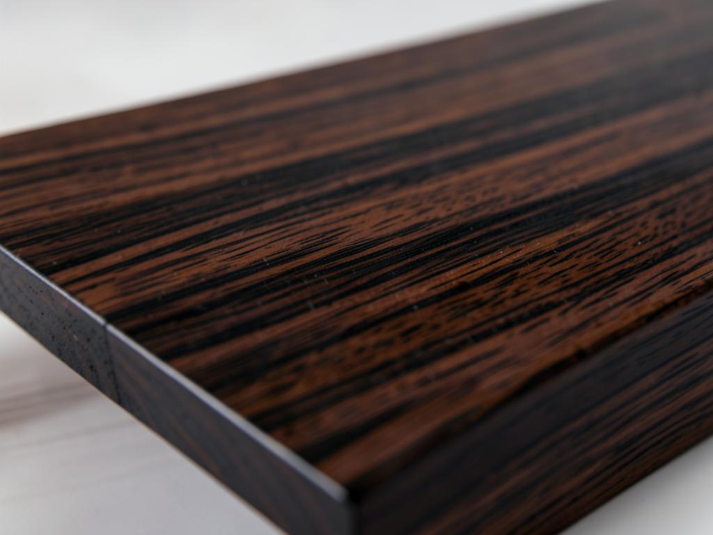 Close-up of Wenge hardwood grain